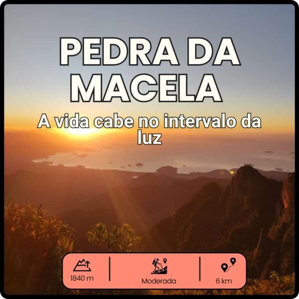 Nascer do sol visto do topo da Pedra da Macela, em Cunha, roteiro da Rota Elementar com cachoeira, almoço no centro histórico e pôr do sol no Lavandário