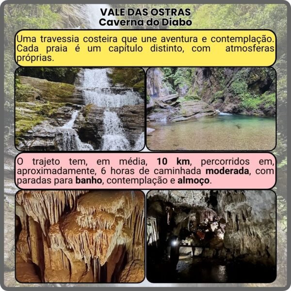 Trilha pelo Vale das Ostras e visita à Caverna do Diabo no Parque Estadual de Eldorado