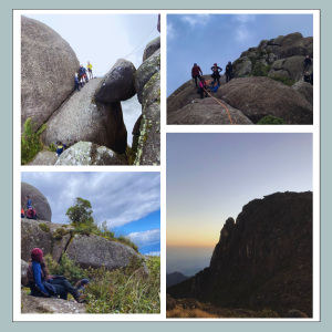 Nascer e pôr do sol no Pico do Itaguaré, a montanha mais imponente da Mantiqueira. Acampamento em altitude, crista exposta e cume a 2.308 m com vista aberta para toda a serra. Experiência completa de montanha com condução técnica e jantar incluso.